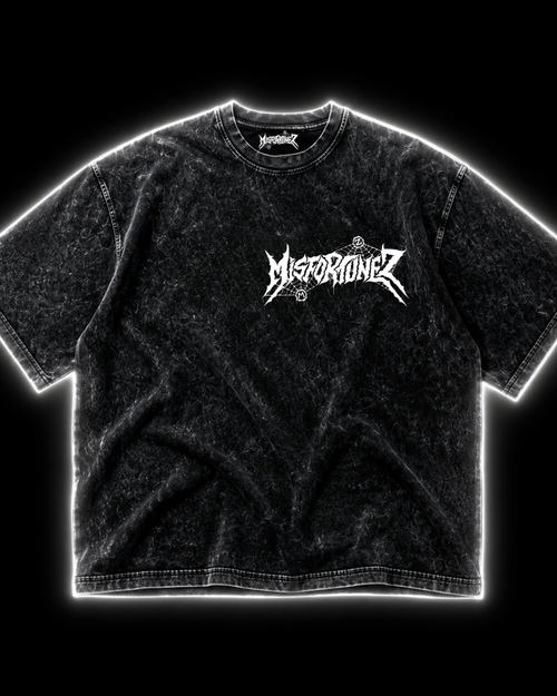 Misfortunez  Snow Washed T Shirt - Black/White